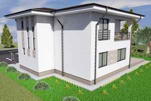 Maison à Ossature Métallique Sur 2 Niveaux Avec Terrasse 009 - image maison extérieur 2 thumbnail