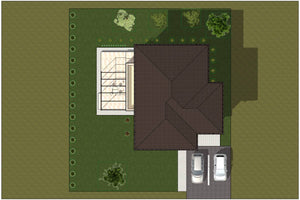 Maison à Ossature Métallique Sur 2 Niveaux Avec Terrasse 009 - toit maison thumbnail