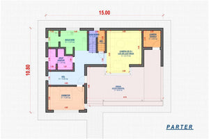 Maison Ossature Métallique Méditerranéenne à Étage 250-065 - plan du maison 1 thumbnail