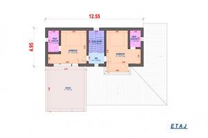 Maison Ossature Métallique Méditerranéenne à Étage 250-065 - plan du maison 2 thumbnail