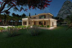 Maison Ossature Métallique Méditerranéenne à Étage 250-065 - photo façade maison 7 thumbnail