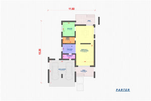 Maison Ossature Métallique Avec Grand Garage 250 m2 258-061 - plan de maison 1 thumbnail