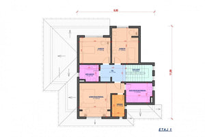 Maison à Ossature Métallique Deux Niveaux Avec Terrasse 006 - plan du maison 2 thumbnail