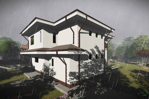 Maison à Ossature Métallique Deux Niveaux Avec Terrasse 006 - image maison extérieur 8 thumbnail