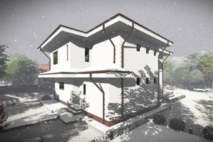 Maison à Ossature Métallique Deux Niveaux Avec Terrasse 006 - image maison extérieur 2 thumbnail