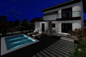 Grande Maison Ossature Métallique à 1 Étage Et Garage 052 - photo facade maison pierre 9 thumbnail