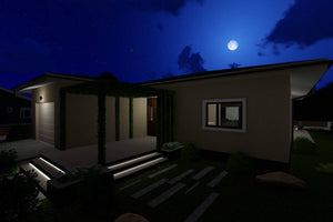 Maison Ossature Métallique Avec Garage Sur 1 Seul Niveau 047 - image facade maison moderne 9 thumbnail