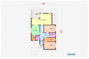 Maison à Ossature Métallique 300 m2 Toit Plat Plain Pied 027 - plan du maison 1 thumbnail