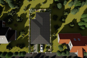 Maison à Ossature Métallique 300m2 à Étage 051 - toit maison thumbnail