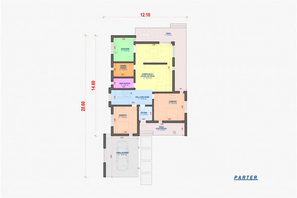 Maison à Ossature Métallique à Étage Avec Garage 340-060 - plan de maison 1