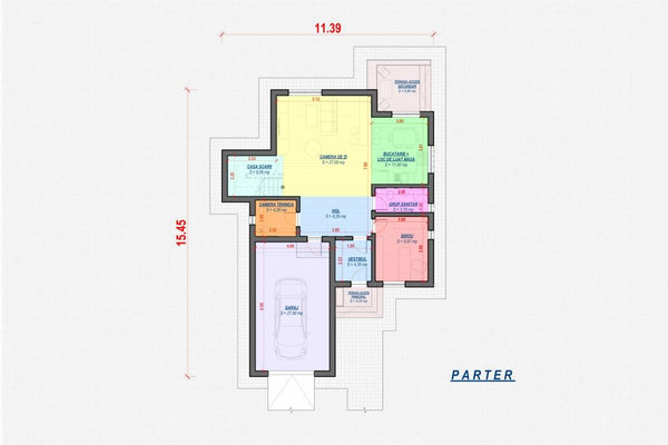 Maison Ossature Métallique Deux Étages Avec Terrasse 038 - plan du maison 1