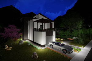 Maison Ossature Métallique Deux Étages Avec Terrasse 038 - image façade moderne maison 5 thumbnail