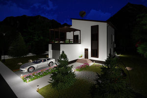 Maison Ossature Métallique Deux Étages Avec Terrasse 038 - image façade moderne maison 6 thumbnail
