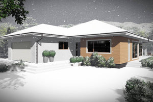 Maison Ossature Métallique 4 Chambres Avec Grand Garage 050 - photo facade maison 7 thumbnail