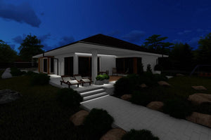 Maison Ossature Métallique 4 Chambres Avec Grand Garage 050 - photo facade maison 9 thumbnail