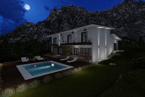 Maison Ossature Métallique Avec 1 Étage 8 Chambres 474-059 - image facade maison 12 thumbnail