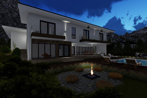 Maison Ossature Métallique Avec 1 Étage 8 Chambres 474-059 - image facade maison 13 thumbnail