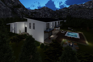 Maison Ossature Métallique Avec 1 Étage 8 Chambres 474-059 - image facade maison 14 thumbnail