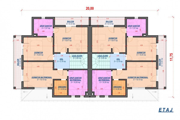 Grande Maison Duplex Ossature Métallique 2 Niveaux 476-011 - plan de maison 2