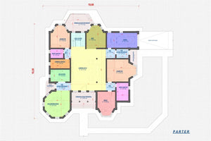 Grande Maison en Ossature Métallique Moderne à Étage 028 - plan du maison 1 thumbnail