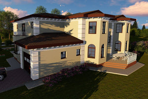 Grande Maison en Ossature Métallique Moderne à Étage 028 - photo façade maison 5 thumbnail