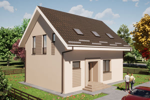 Maison Ossature Métallique Moderne 150m2 Sur Deux Niveau 099 - image facade moderne maison 2 thumbnail