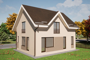 Maison Ossature Métallique Moderne 150m2 Sur Deux Niveau 099 - image facade moderne maison 4 thumbnail