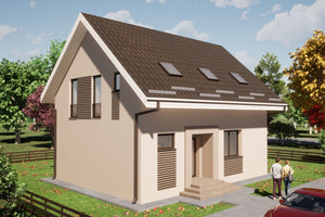 Maison Ossature Métallique Moderne 150m2 Sur Deux Niveau 099 - image facade moderne maison 6 thumbnail