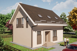 Maison Ossature Métallique Moderne 150m2 Sur Deux Niveau 099 - image facade moderne maison 10 thumbnail