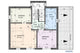 Maison Ossature Métallique Moderne Avec 2 Niveaux 161-097 - Image Plan de l'étage de la maison