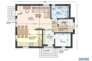 Maison Ossature Métallique Moderne Avec Balcon 137-107 -  plan du maison image 1 thumbnail