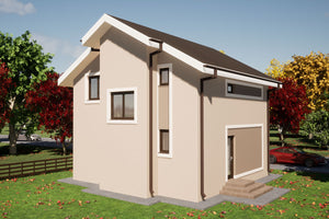 Maison Ossature Métallique Moderne Sur 2 Niveaux 125-102 - xtérieur de la maison image 3 thumbnail