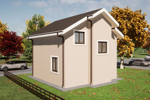 Maison Ossature Métallique Moderne Sur 2 Niveaux 125-102 - xtérieur de la maison image 4 thumbnail