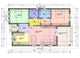 Maison Ossature Métallique Moderne Avec 3 Chambres 130-093 - plan du maison