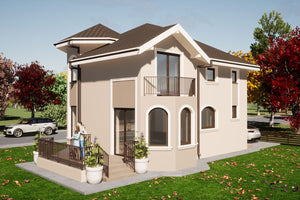 Maison Ossature Métallique Traditionnelle 4 Chambres 180m2 - image de la façade de la maison 5 thumbnail