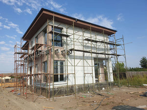 Application de mastic et enduit décoratif pour le projet de maison de 190 mètres carrés thumbnail