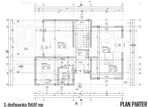 Modèle de maison de 155 mètres carrés avec montage de la structure métallique à l'étage thumbnail