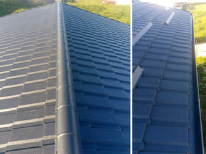 Installation de couverture en tuiles métalliques pour la maison construite à Berceni thumbnail