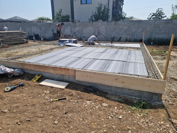 Montaj izolatie din polistiren extrudat sub placa de fundatie