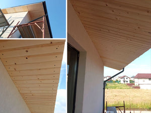 Montage d'une poutre en bois pour la maison en métal de 115 mètres carrés à Bucarest thumbnail
