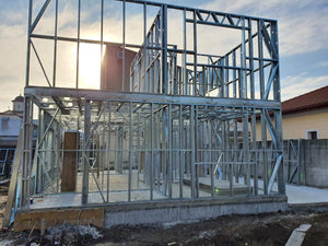 Montage schelet maison structure métallique maison rez-de-chaussée et étage équipement Gold thumbnail