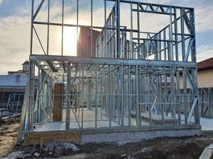 Montage schelet maison structure métallique maison rez-de-chaussée et étage équipement Gold thumbnail