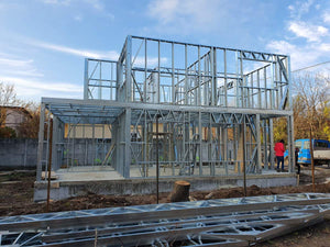 Montage schelet maison structure métallique maison rez-de-chaussée et étage équipement Gold thumbnail