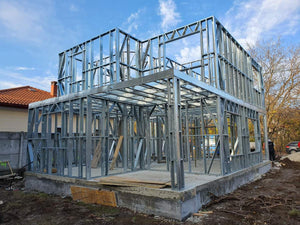 Montage schelet maison structure métallique maison rez-de-chaussée et étage équipement Gold thumbnail