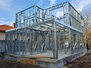 Montage schelet maison structure métallique maison rez-de-chaussée et étage équipement Gold thumbnail