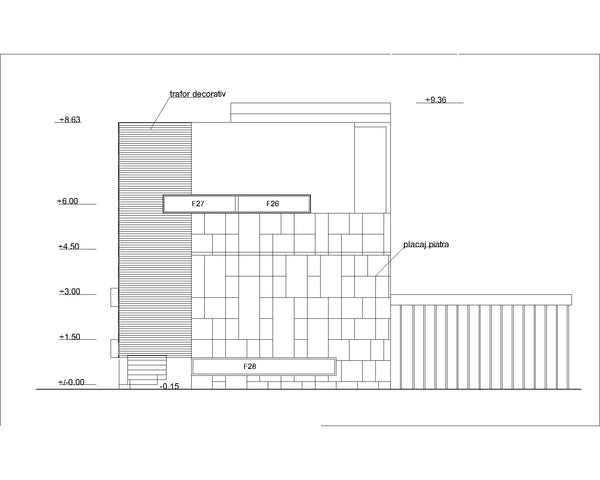 Montage de la structure métallique des étages pour une villa de style méditerranéen