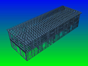 Montage de la structure métallique des étages pour un projet de halle de 480 mètres carrés thumbnail