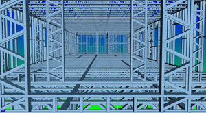 Montage de la structure métallique des étages pour un projet de halle de 480 mètres carrés thumbnail