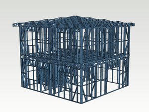 Montage de la structure métallique pour un projet de maison de 120 mètres carrés thumbnail