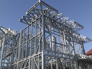Montage de la structure métallique légère pour un projet de maison de 260 mètres carrés thumbnail